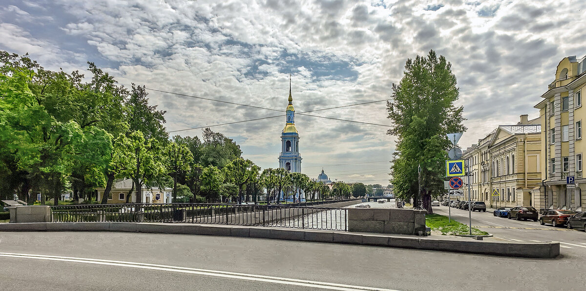 Санкт-Петербург. Семимостье. Крюков канал. Колокольня Никольского морского собора - Стальбаум Юрий Санкт-Петербург. Семимостье. Крюков канал. Колокольня Никольского морского собора - Стальбаум Юрий