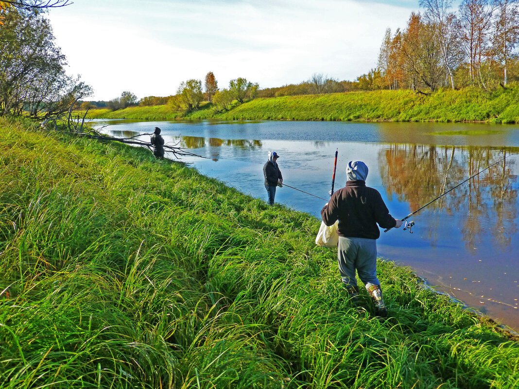 Август.....Рыбаки на протоке Девкина! - Владимир 