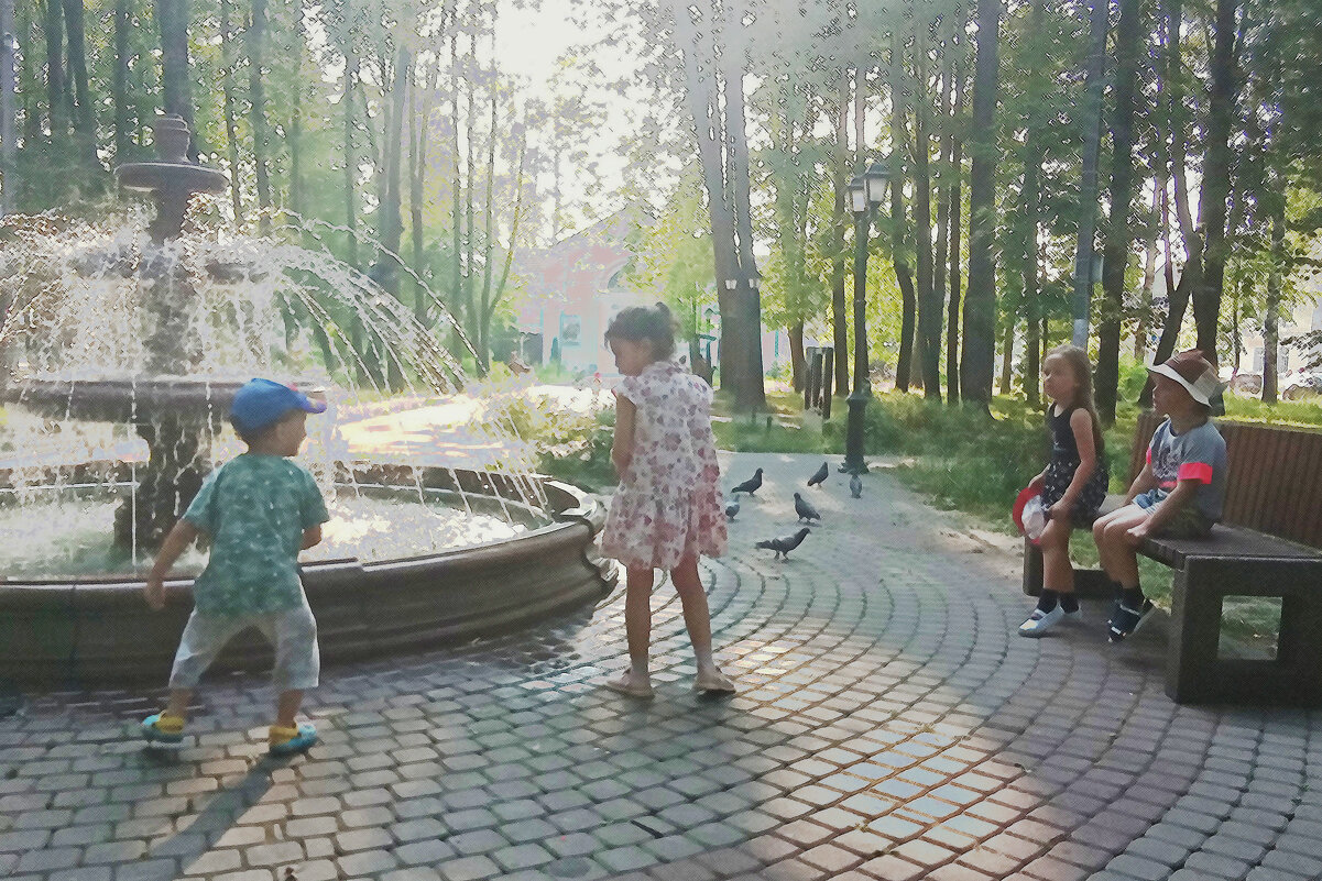 Игры  в жару - Фотогруппа Весна