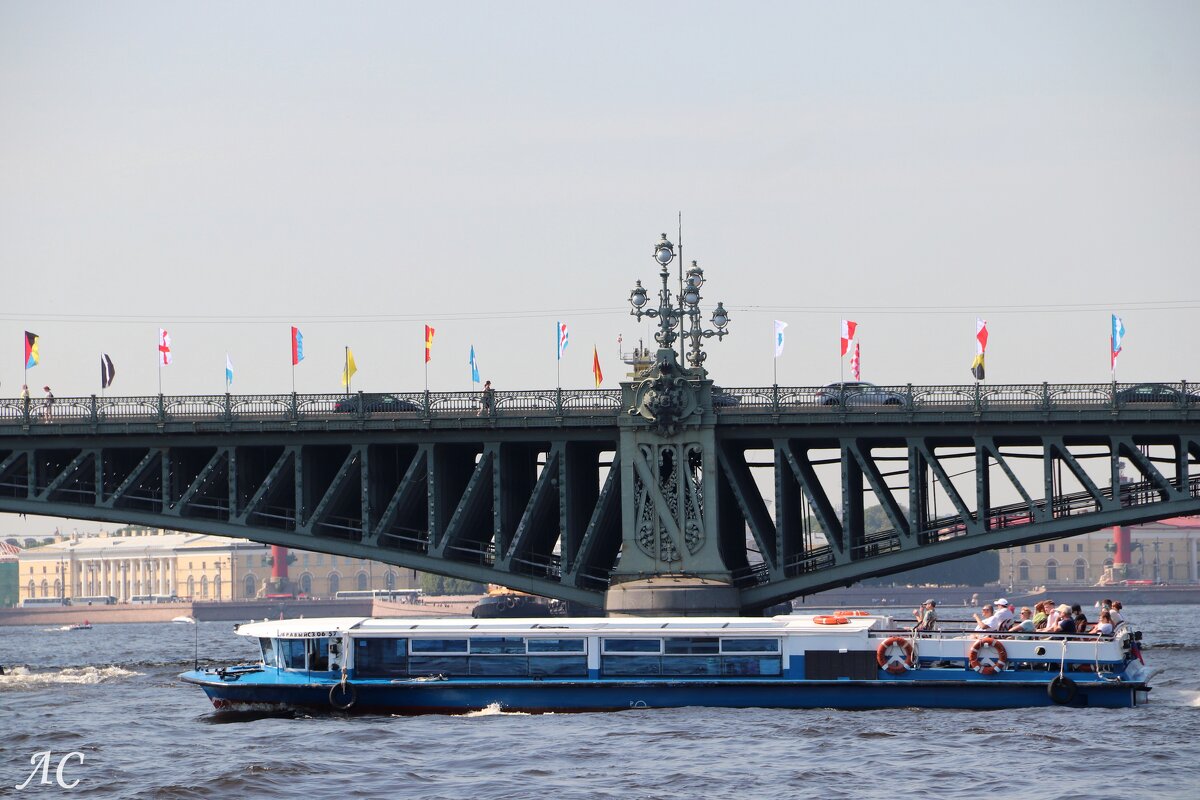 Троицкий мост в Санкт-Петербурге. - Любовь Сахарова