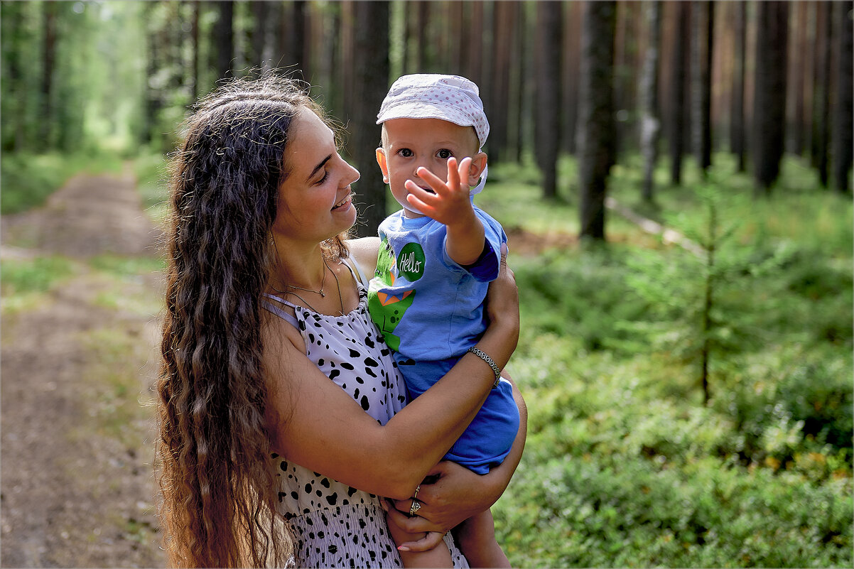 Прогулка с детьми - Борис Устюжанин
