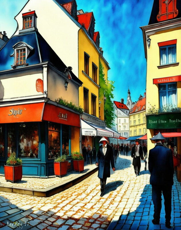 В модных шапочках... - Freddy 97