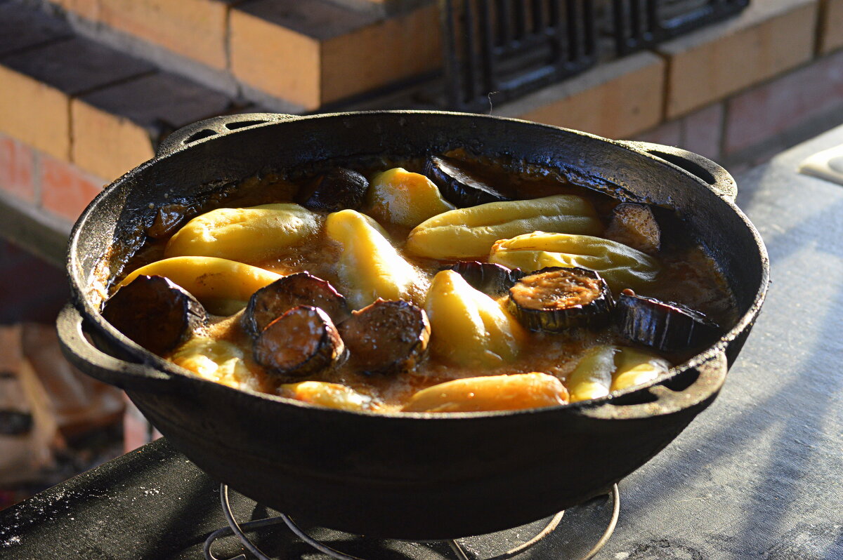 Перец фаршированный в казане - летние изыски - Татьяна Лютаева