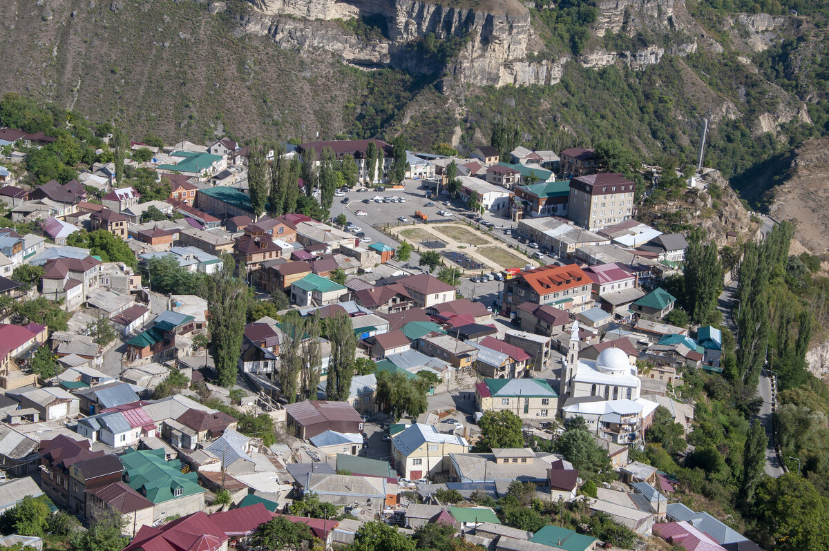 Аул Гуниб. Вид от Гунибской крепости - Gen Аул Гуниб. Вид от Гунибской крепости - Gen