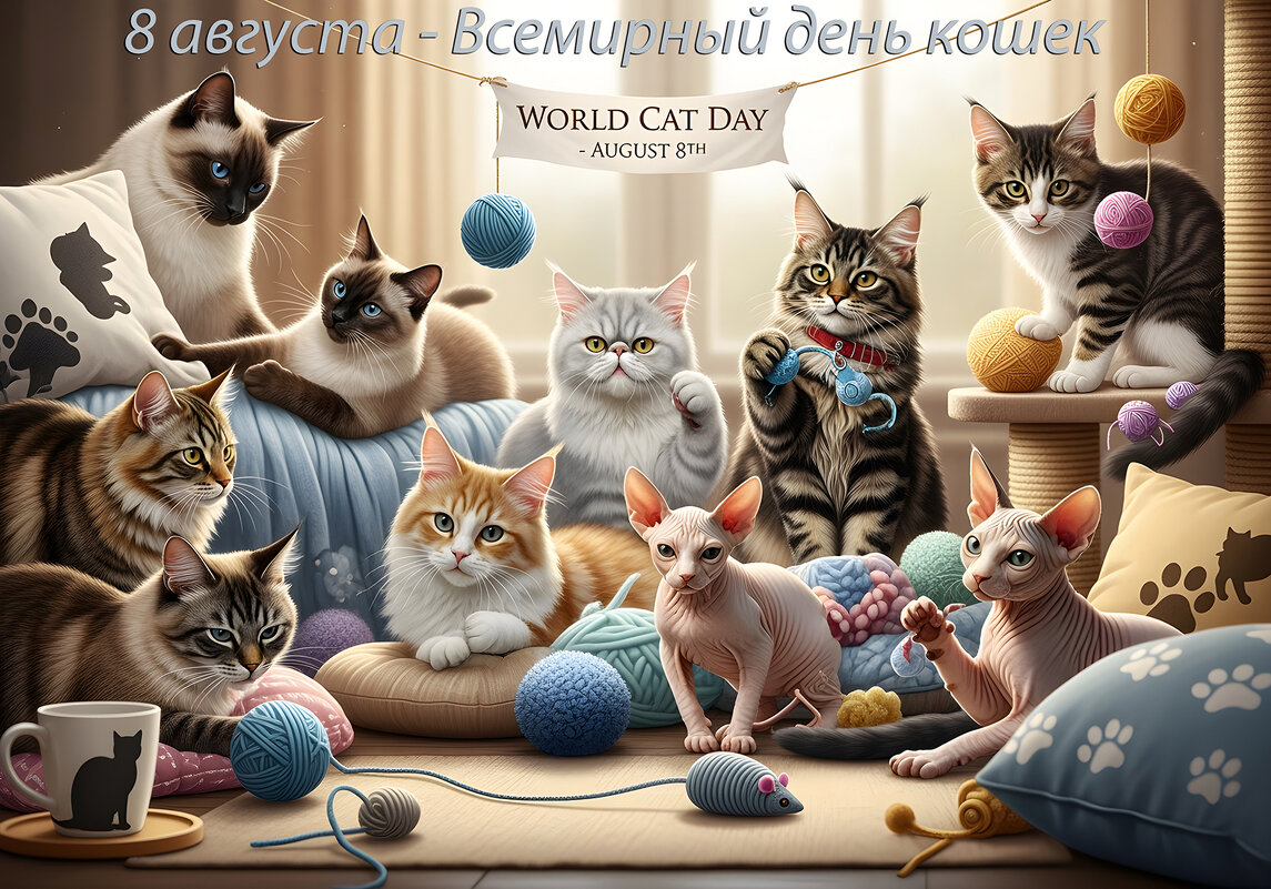 С Всемирным днём кошек! - Валерий Иванович