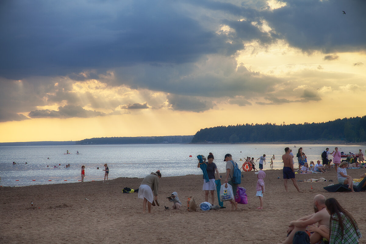 Вечер на пляже. - Лилия *