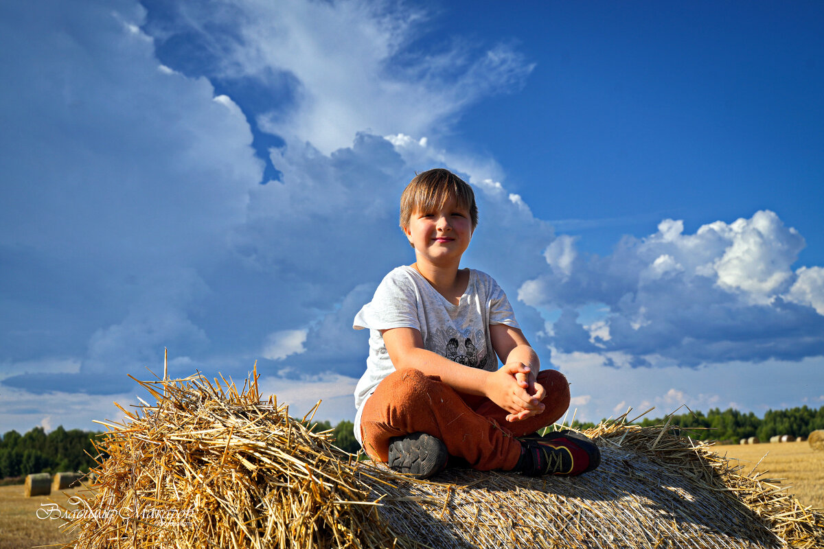 "Пока лето. Сеня на сене"© - Владимир Макаров