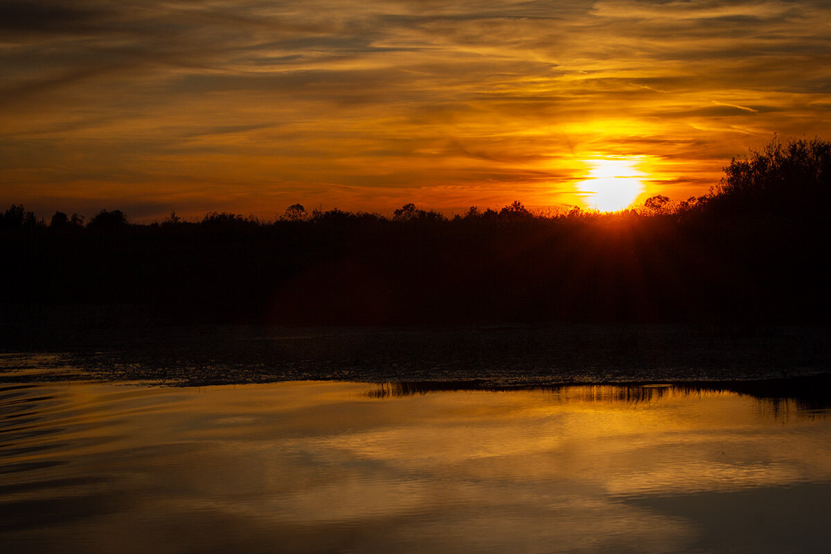 Вечерний закат солнца - Николай Дергачев