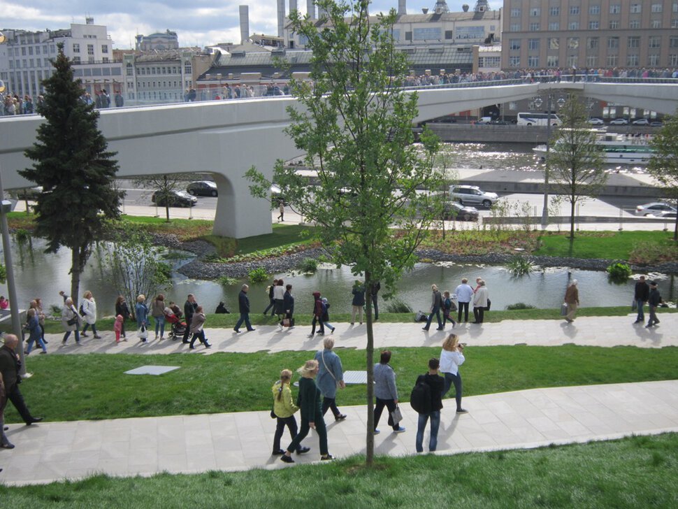 Москва. Парк "Зарядье". Парящий мост - Дмитрий Никитин Москва. Парк "Зарядье". Парящий мост - Дмитрий Никитин