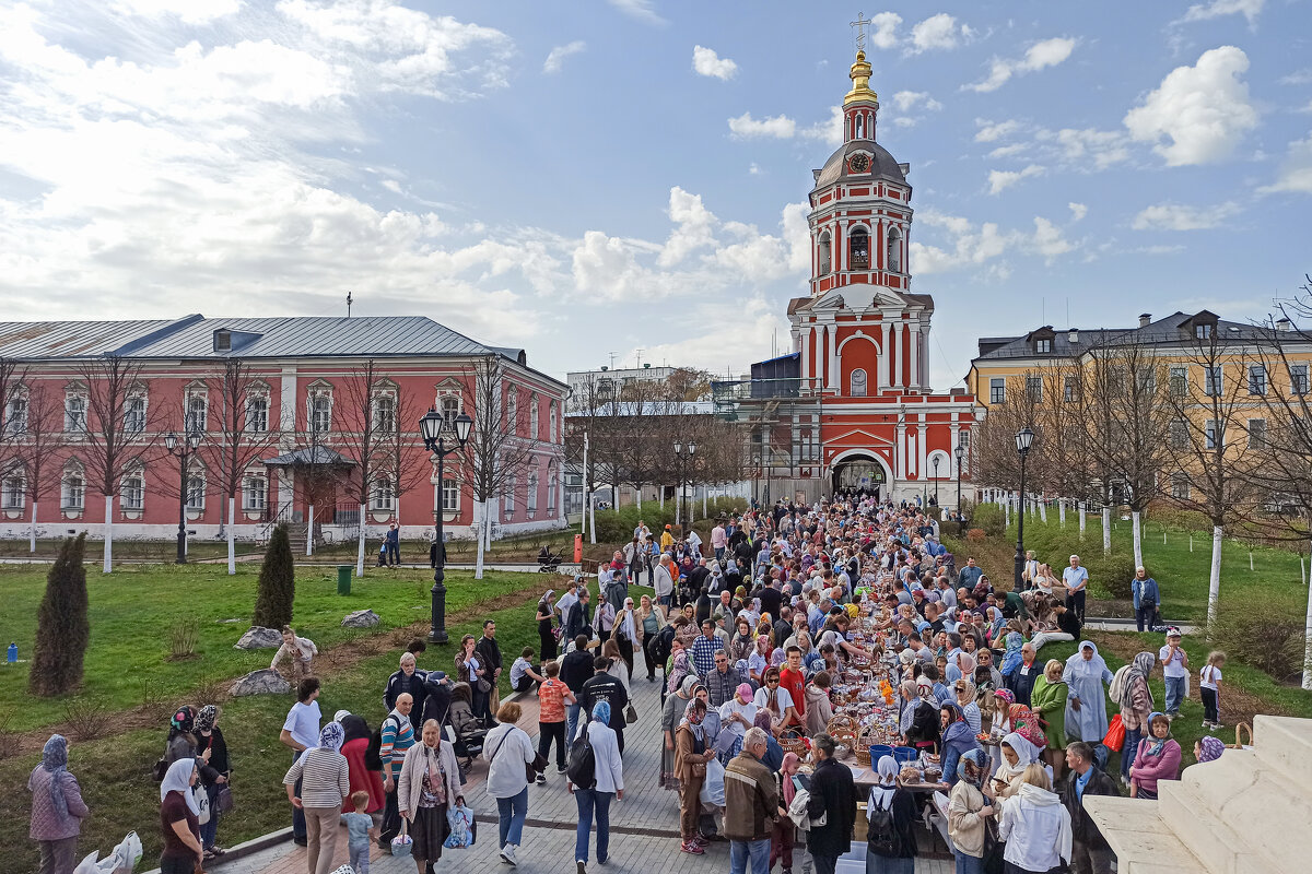 Пасха в Донском монастыре. - Alexandr Gunin