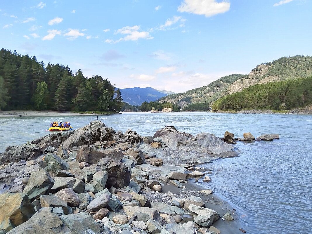 Рафтинг по Катуни . Алтай . - Мила Бовкун