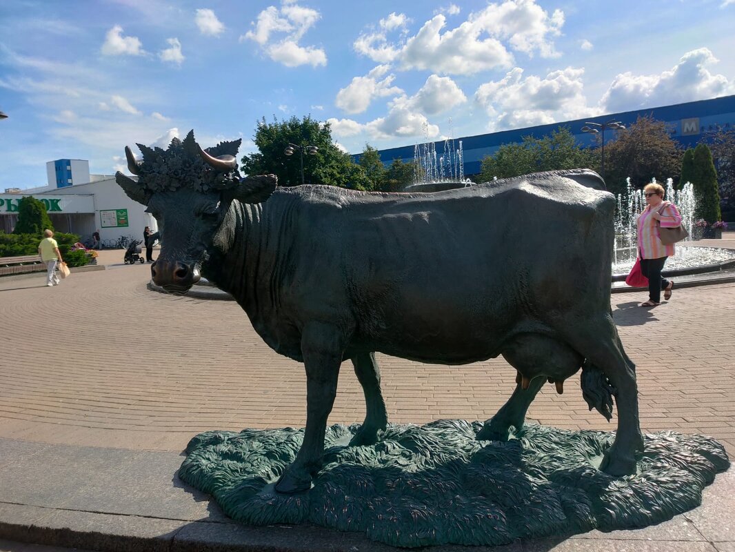 Памятник корове в Минске - Ирэн 