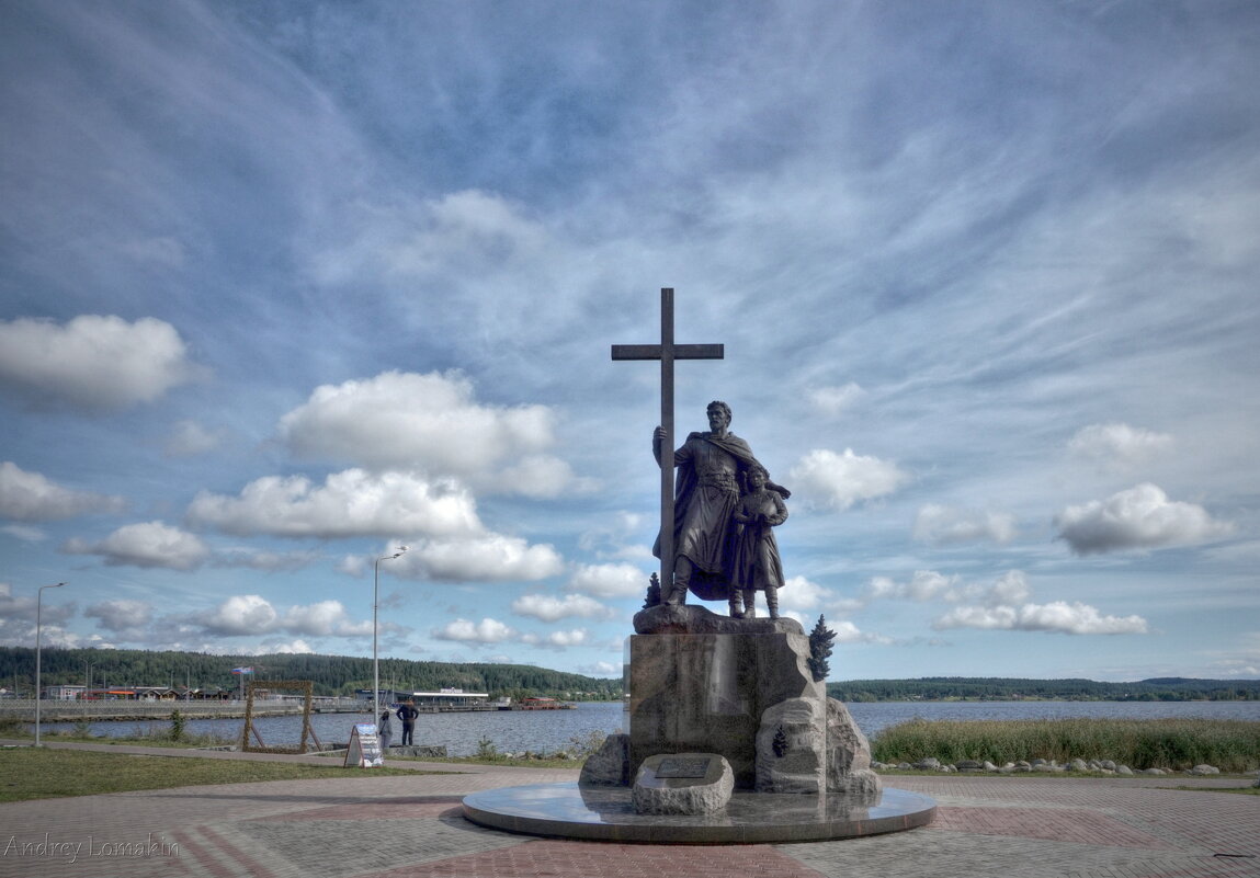 памятник Ярослав Всеволодович и его сын Александр Невский в Сортавале - Andrey Lomakin