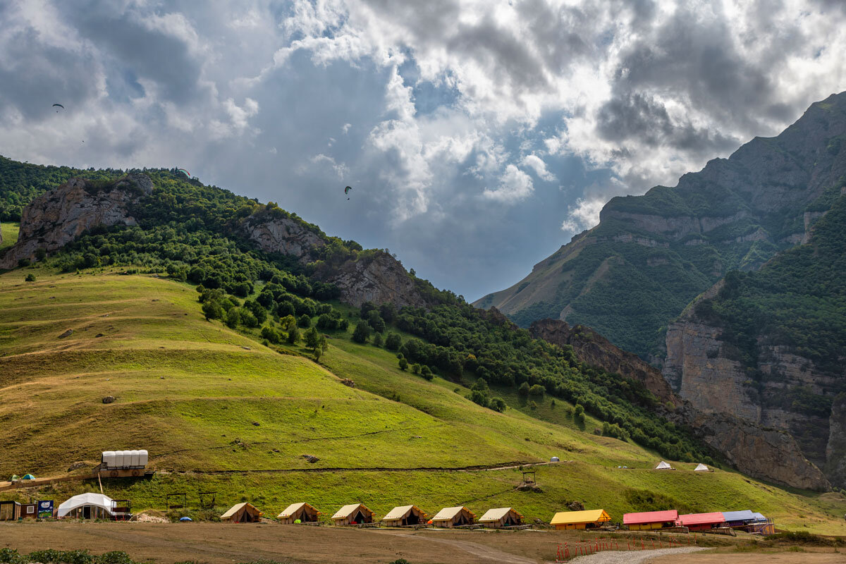 Парадром Флай Чегем, Кабардино-Балкария. - Дина Евсеева