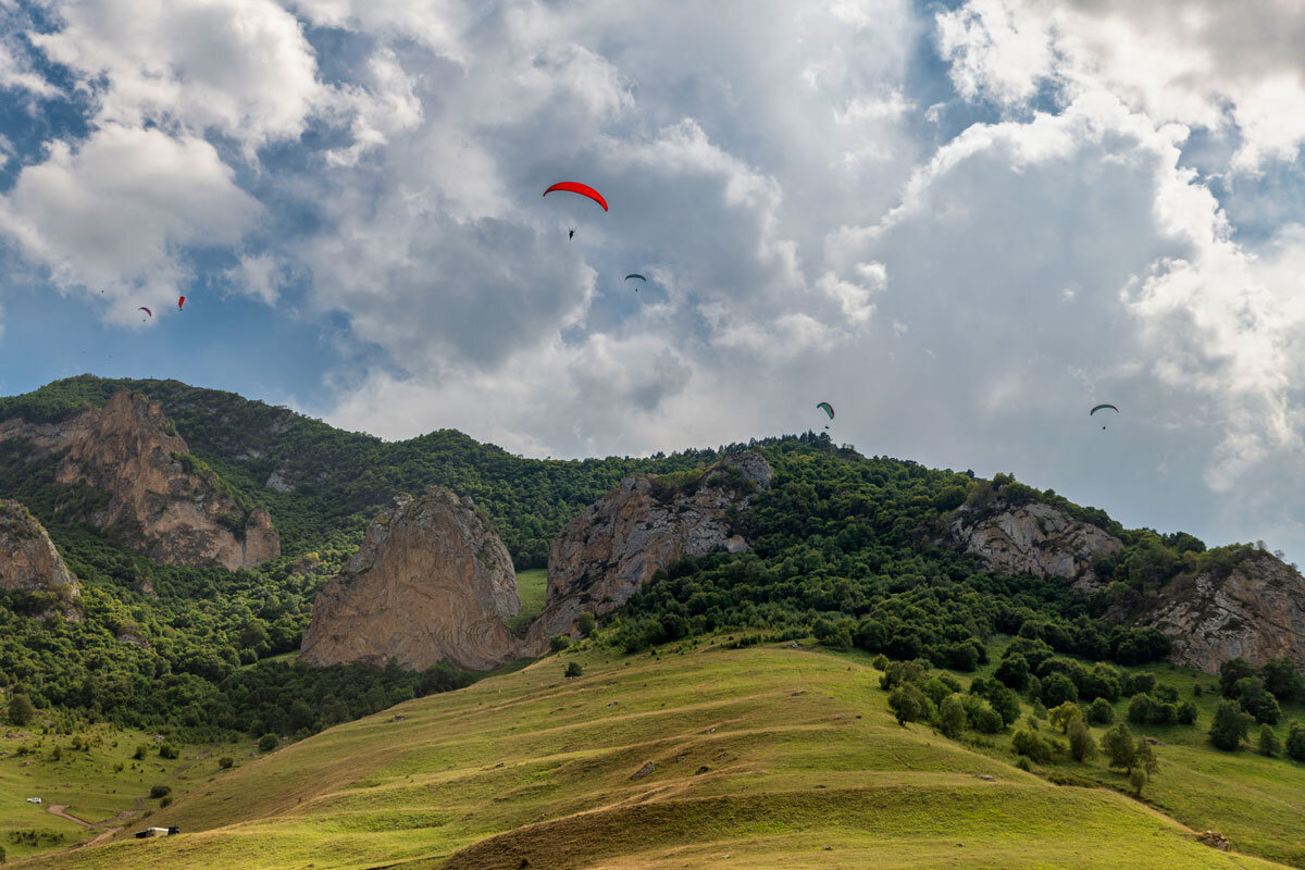 Парадром Флай Чегем, Кабардино-Балкария. - Дина Евсеева