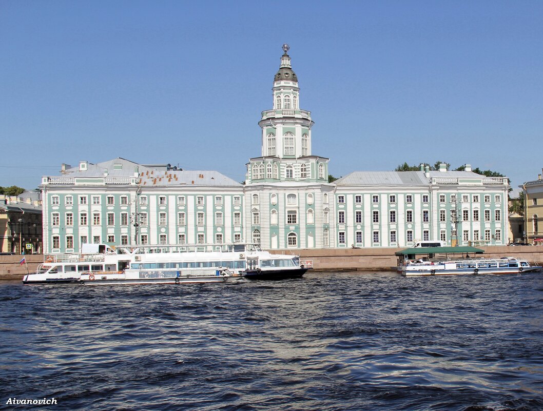 Кунсткамера. Вид с Невы. - Андрей Андреев Андреев