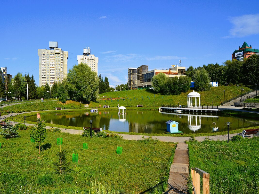 Чебоксары. Озеро Счастья в этно-парке "Амазония". - Пётр Чернега Чебоксары. Озеро Счастья в этно-парке "Амазония". - Пётр Чернега
