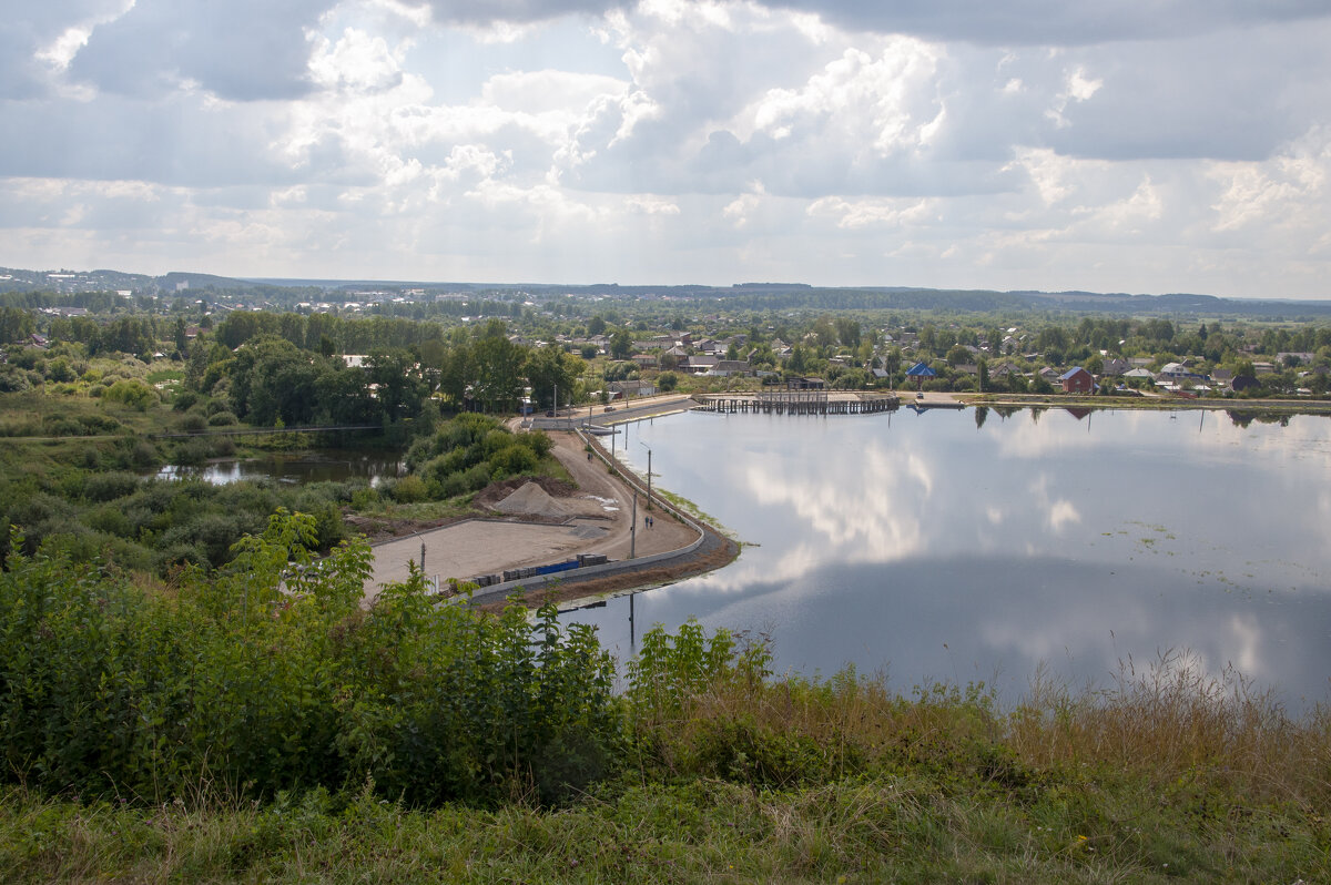 Вид на Кудымкар с городища Изъюр - Gen 