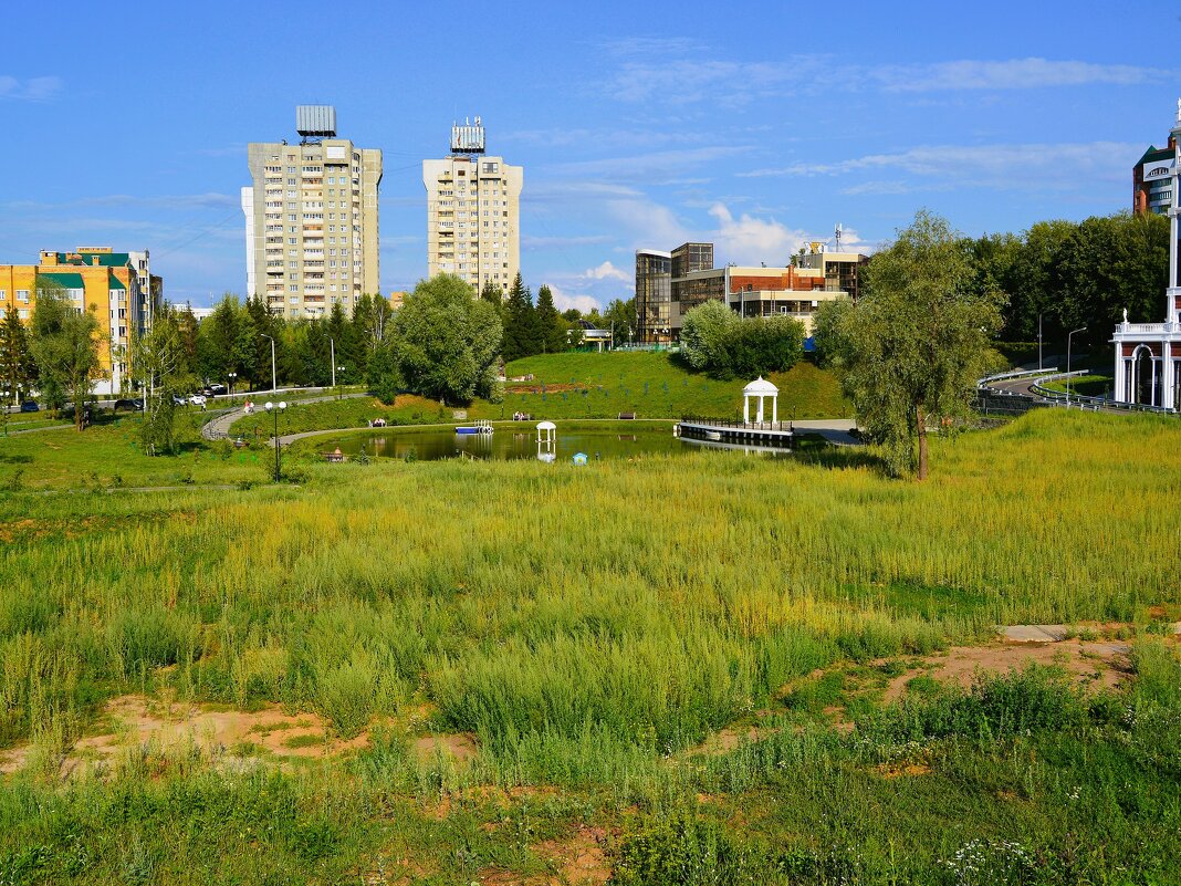 Чебоксары. Лужайка этно-парка "Амазония". - Пётр Чернега