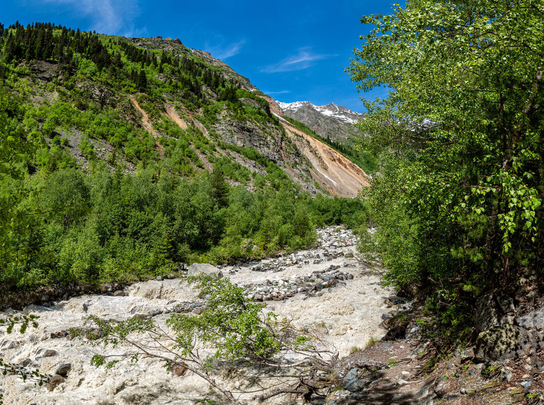 Тропа к леднику Чалаади, Сванетия, Грузия. - Дина Евсеева