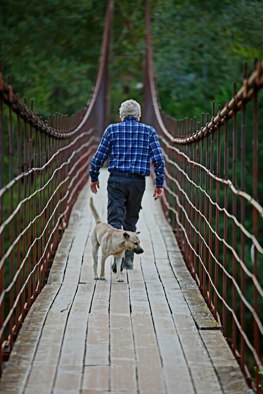Подвесной мост через р.Белая - Evgeny Mameev Подвесной мост через р.Белая - Evgeny Mameev