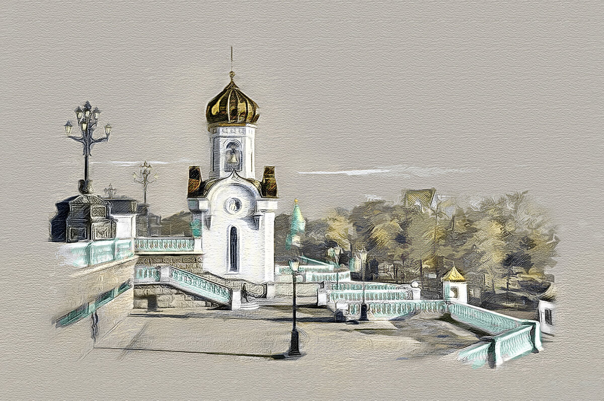 Москва. Церковь Спаса Преображения в комплексе храма Христа Спасителя. - В и т а л и й .... Л а б з о'в