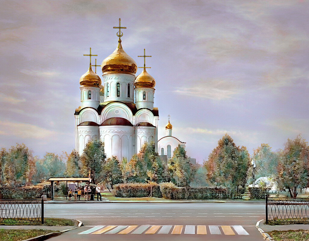 Москва. Церковь Всемилостивого Спаса в Митино. - В и т а л и й .... Л а б з о'в