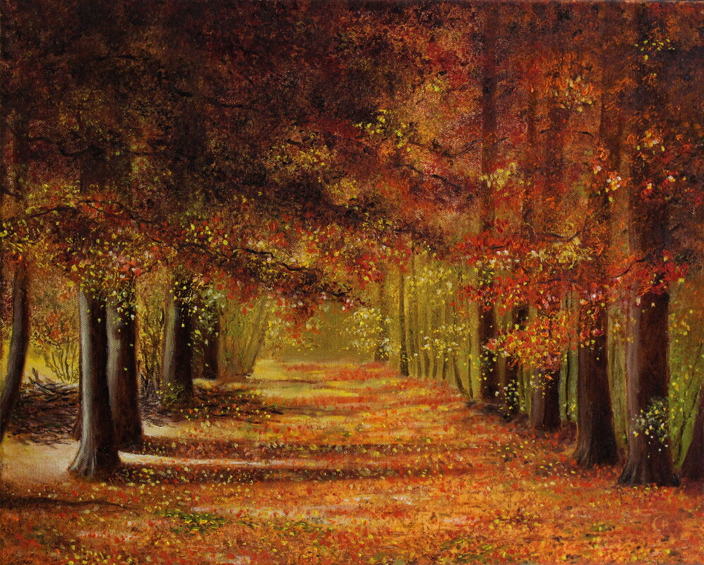 Снова бабье лето наступило...(холст, масло ) - Нина Сироткина 