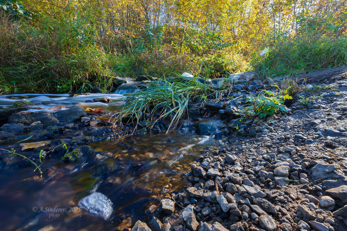 Пейзаж с ручьём - Александр Синдерёв