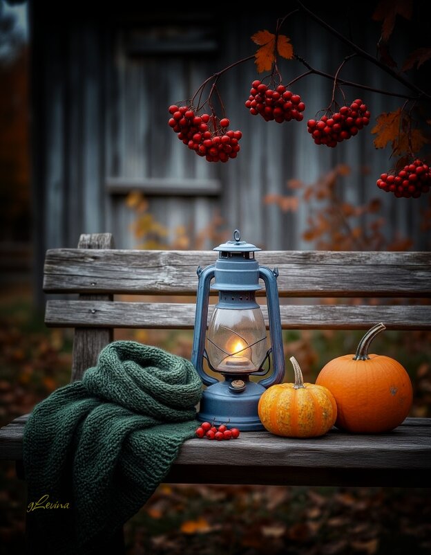 Осень в саду. - Галина Левина