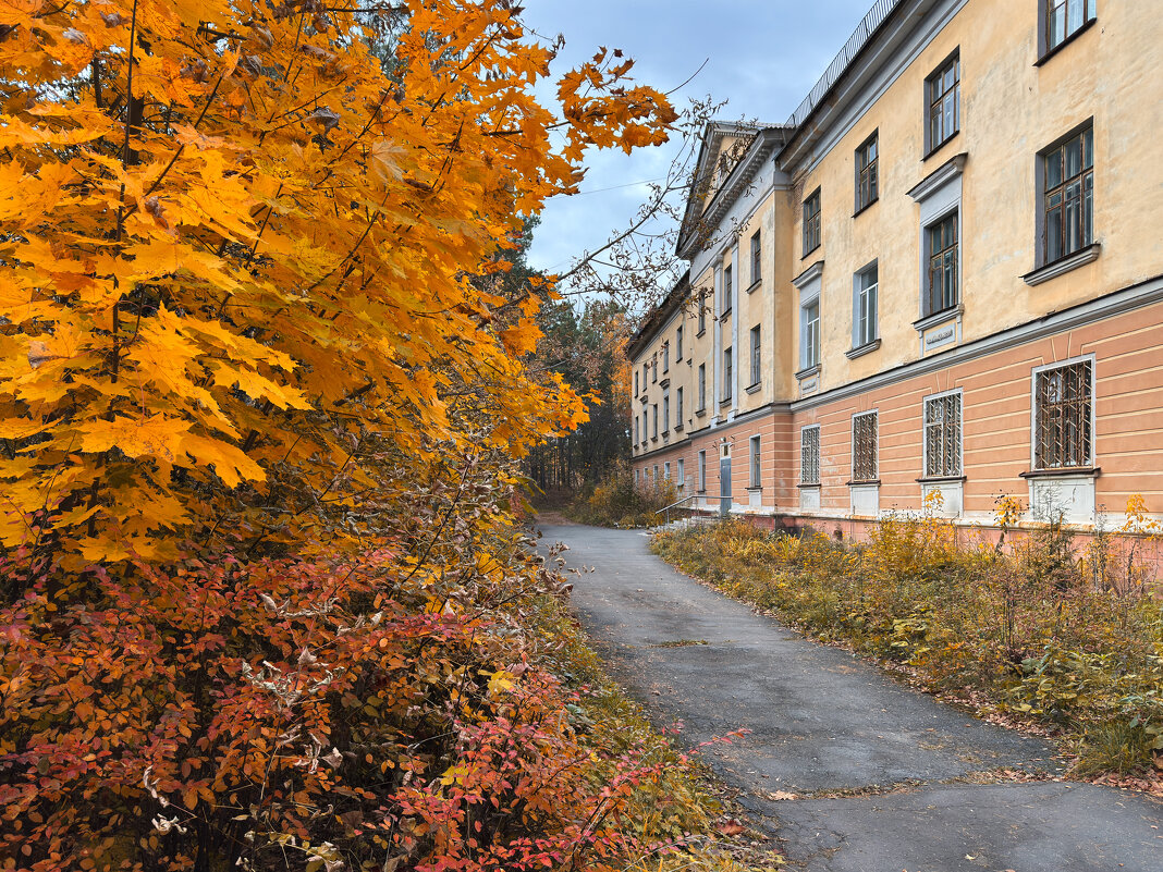 Золотая осень у старого дома. - Сергей Адигамов