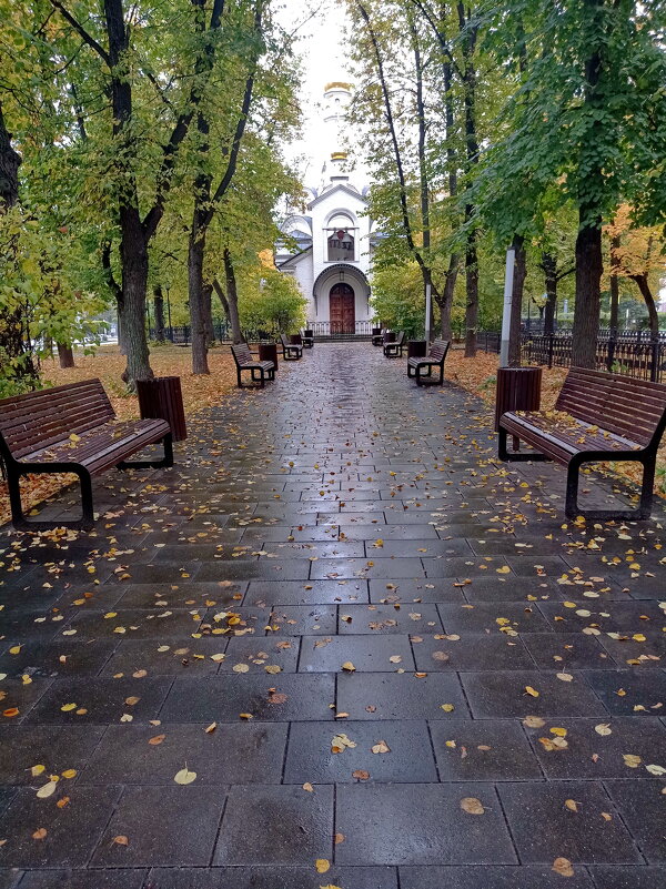 Белый храм на белом фоне почти не виден... - Александр Чеботарь