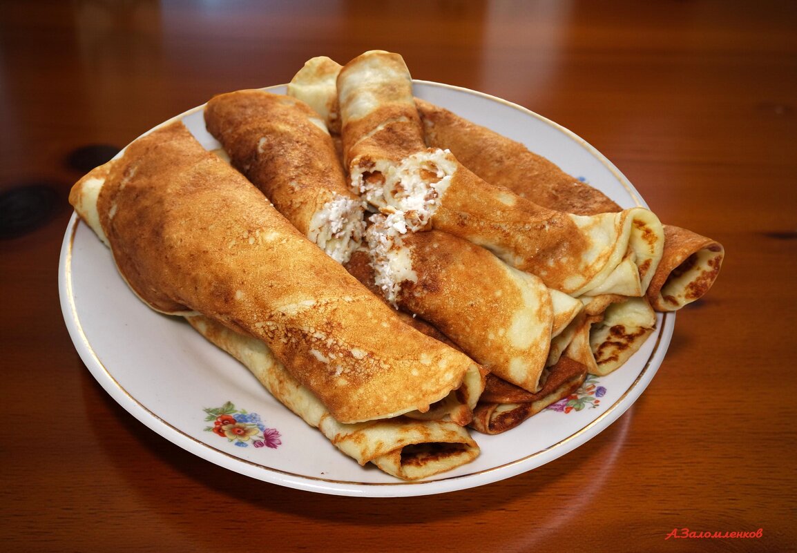 Блинчики с творогом к утреннему кофе...:-) - Андрей Заломленков Блинчики с творогом к утреннему кофе...:-) - Андрей Заломленков