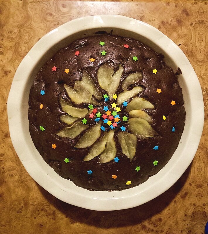 Ранкове пляцок шоколадний з грушами від Наталії - Степан Карачко