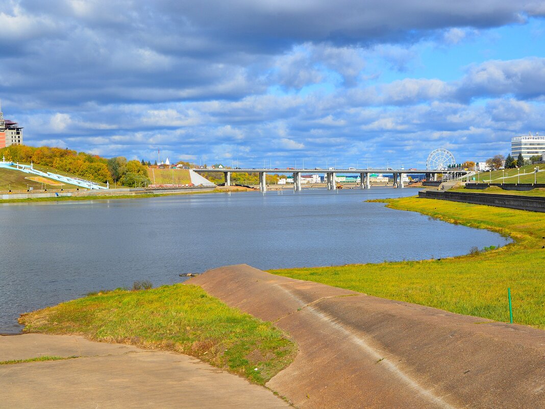 Чебоксары. Чебоксарский залив в октябре (вид с Пионерской набережной). - Пётр Чернега