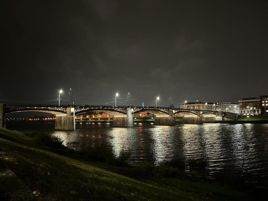 Так выглядит вечером Новый мост через Волгу! - Olga Oskolkova