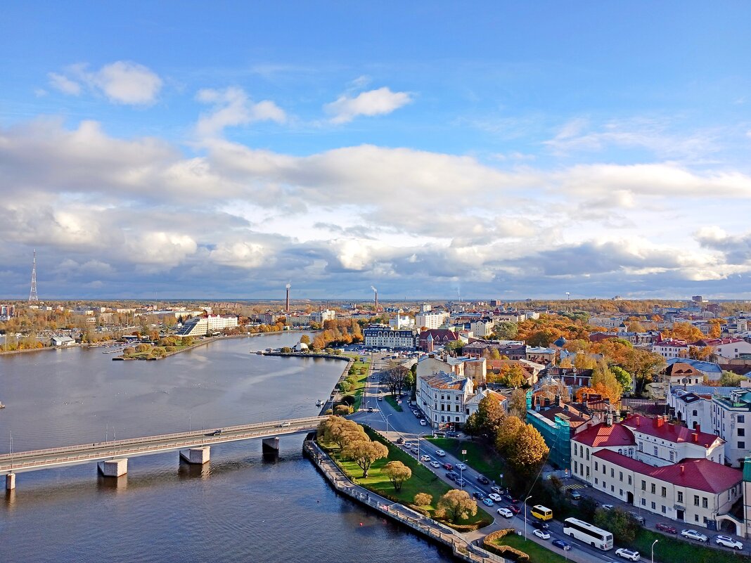 Вид на город и залив "Большой Ковш" с башни св. Олафа. - Лия ☼