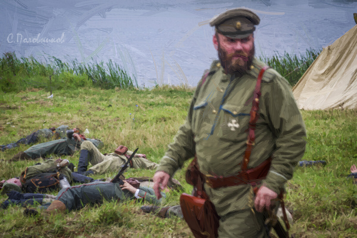 На поле брани под Гумбинненом. 1914 г. - Sergey 