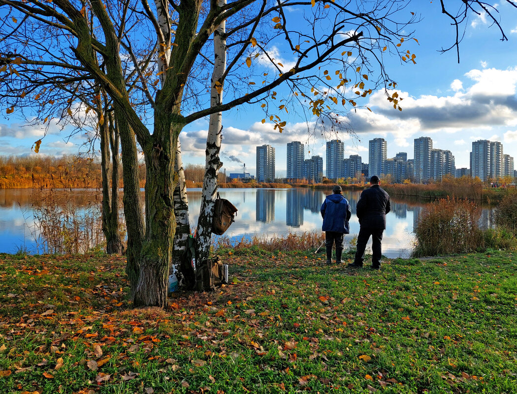 В городском парке. Рыбаки - Ирина Румянцева