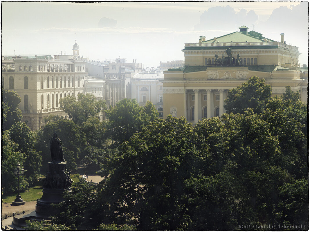 My magic Petersburg_02113_Екатерининский сквер. Александринский театр - Станислав Лебединский