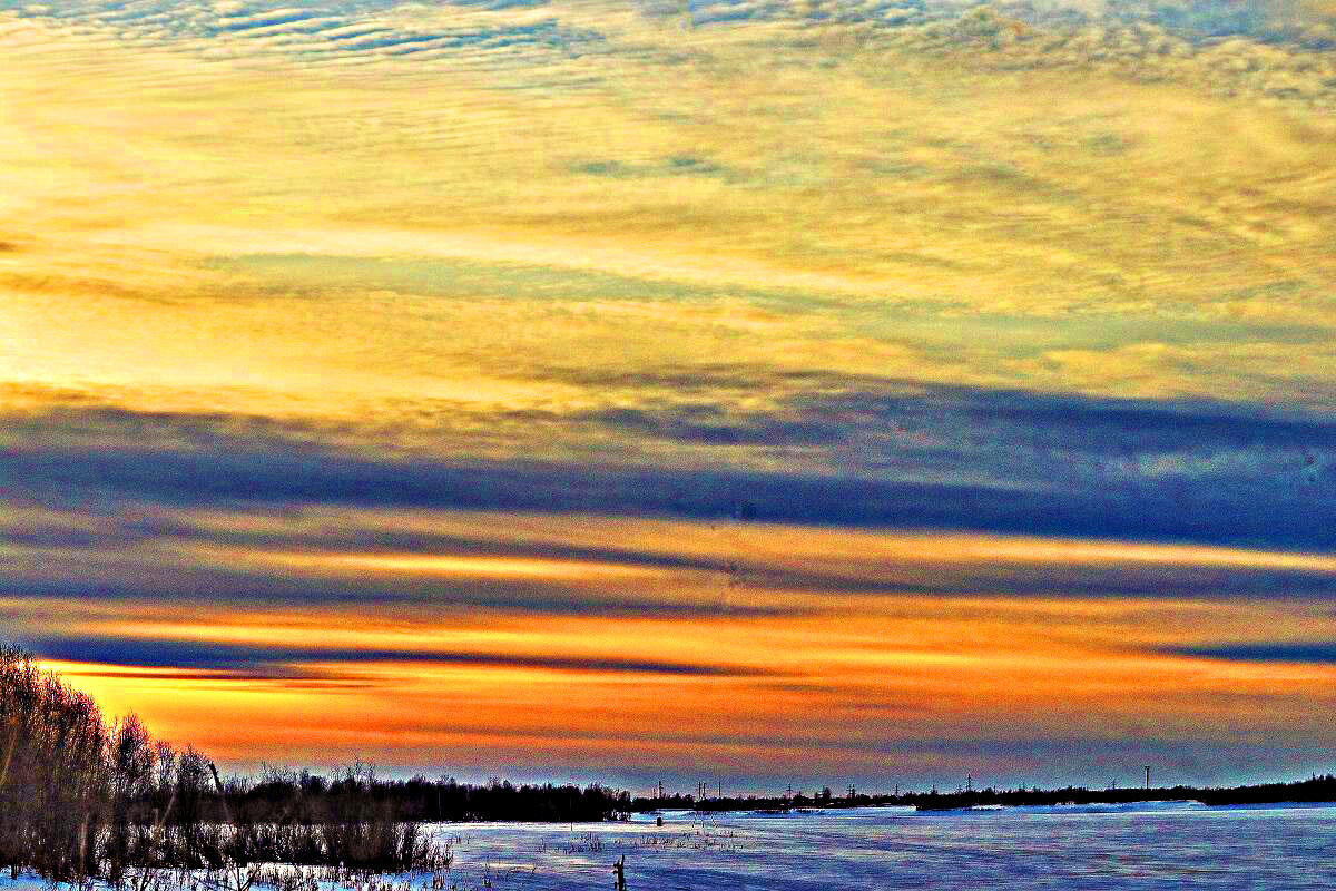 Декабрь..Чудесный зимний рассвет над Юганской Обью! - Владимир 