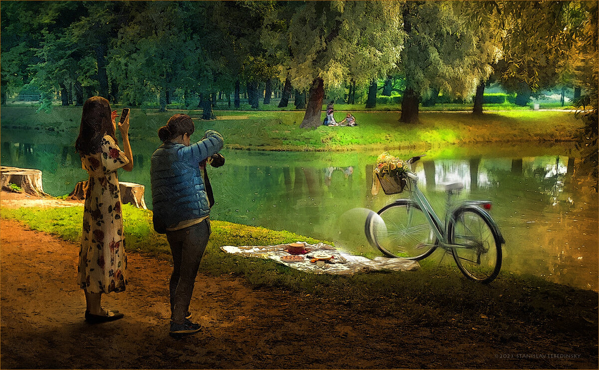 My magic Petersburg_04110_В Таврическом саду - Станислав Лебединский