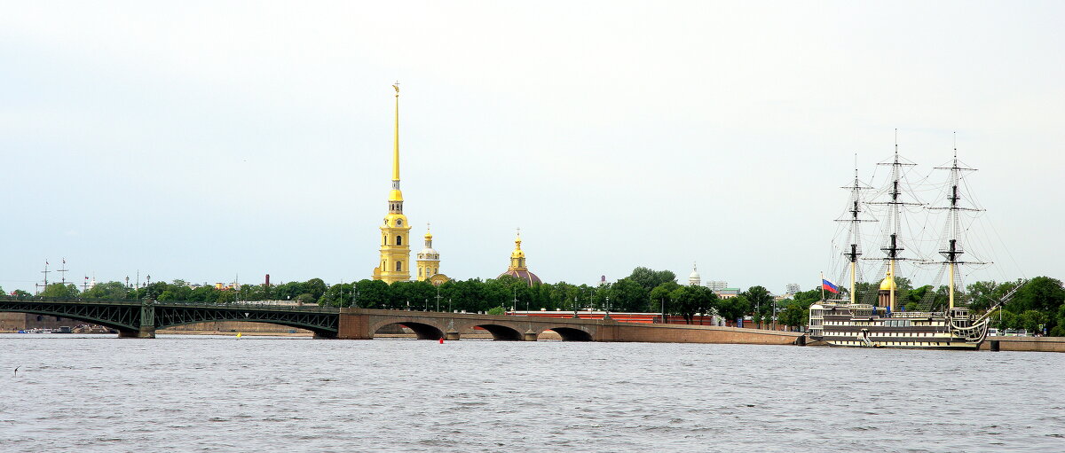 Вид на город с Невы. - Валерий Новиков