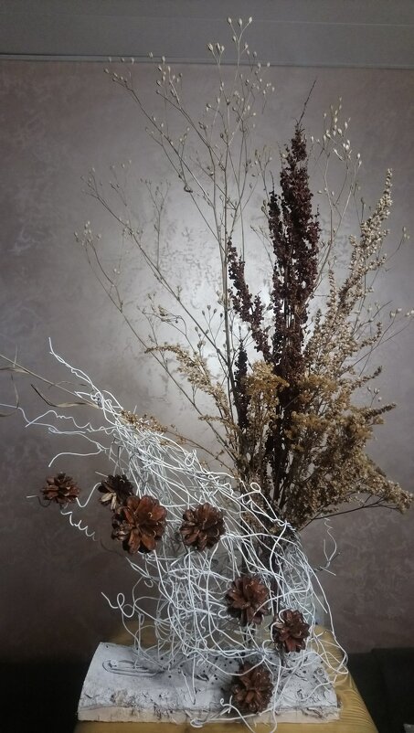 зимний букет, поделка - Артём 