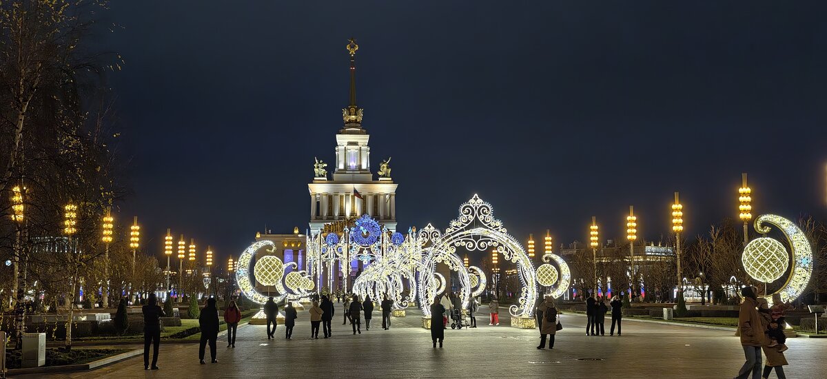 Вечерняя ВДНХ, Главный павильон - <<< Наташа >>> Вечерняя ВДНХ, Главный павильон - <<< Наташа >>>