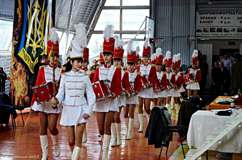 Барабанщиці на відкритті турніру по боксу - Степан Карачко Барабанщиці на відкритті турніру по боксу - Степан Карачко