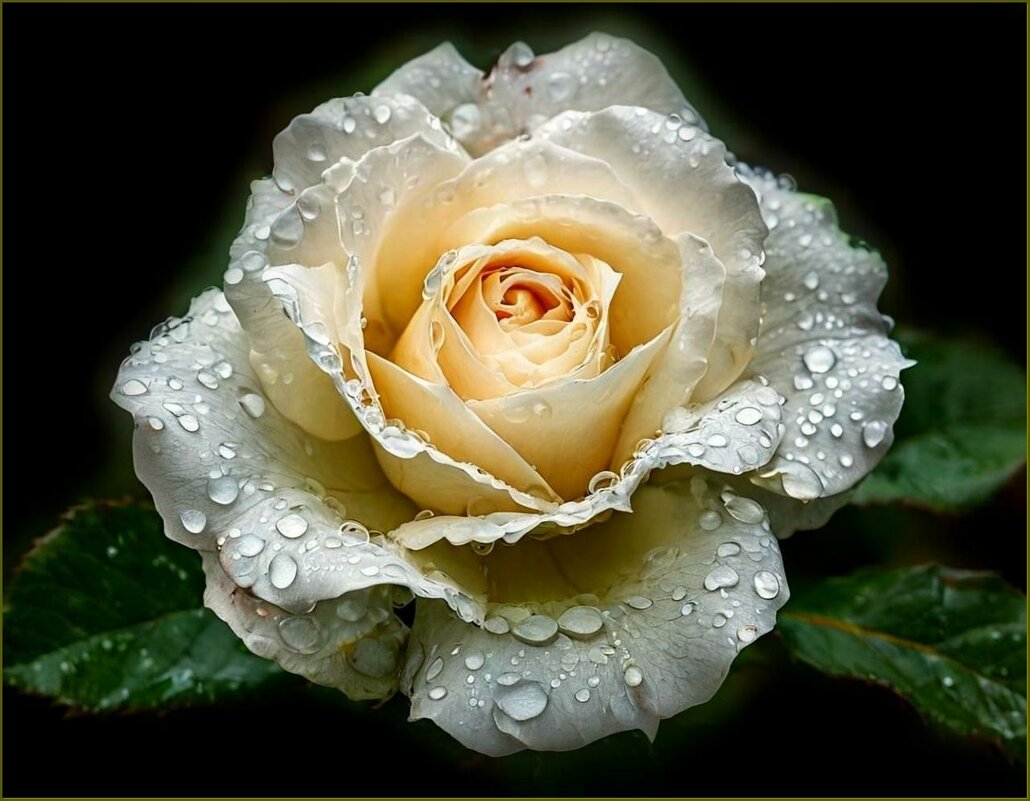 Роза в капельках дождя ... - Валентина Надсон