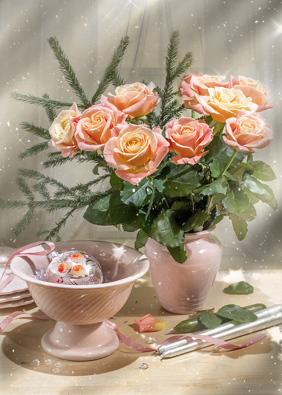 Розы и елочный шарик...) - Bosanat Розы и елочный шарик...) - Bosanat