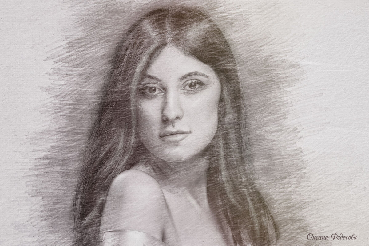 Имитация карандашного рисунка - Оксана Федосова