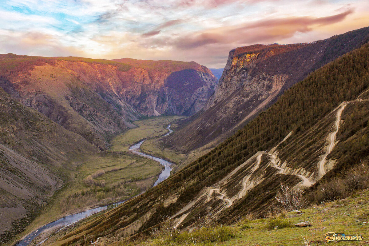 Спуск в долину Чулышман - елена беликова